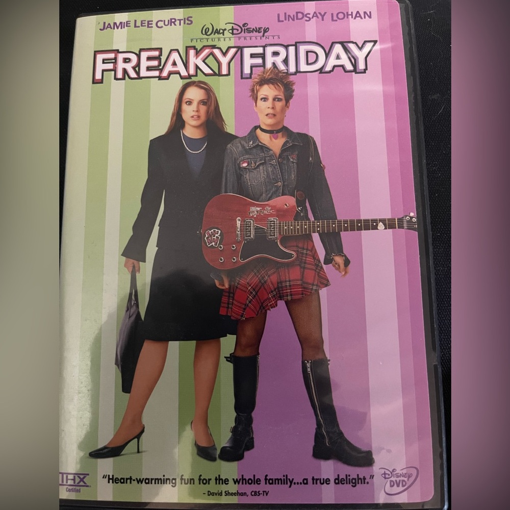 Disney Freaky Friday DVD Cover - Purple and Green